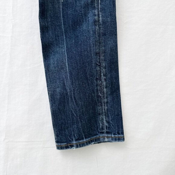 Lucky Brand Lola Skinny Reg Low-Rise Distressed Jeans Medium Wash Denim Women 27 - Picture 7 of 16